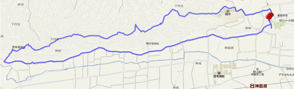 尖浅間山 map