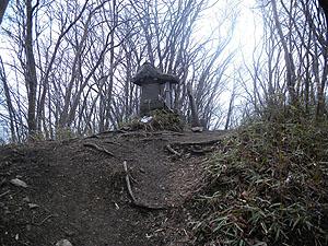 荒船山最高峰の 経塚山山頂(1423m)