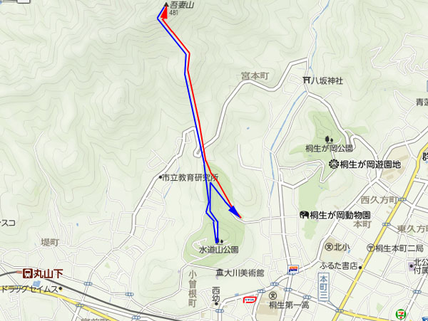 吾妻山 map