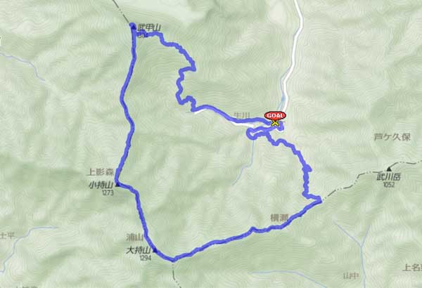 武甲山 map