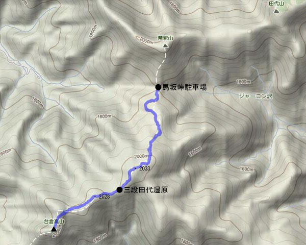 台倉高山 map