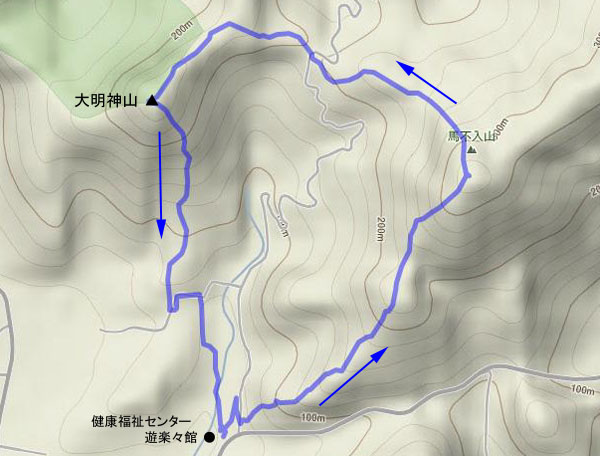 大明神山 map