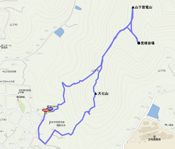 大七山 map