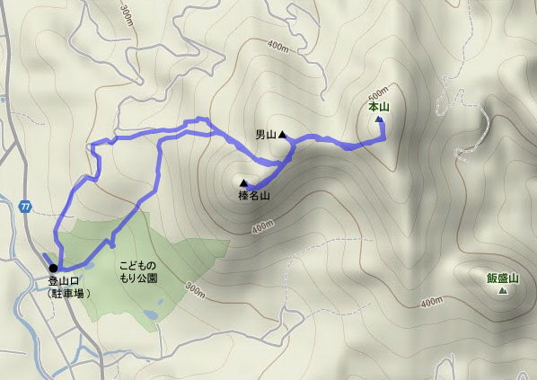 榛名山 map