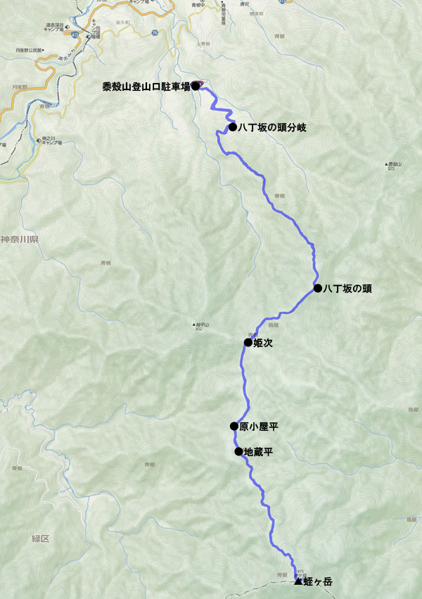 蛭ヶ岳 map