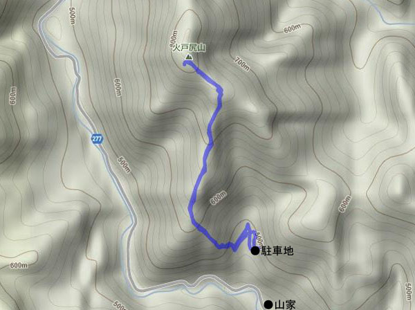 火戸尻山 map