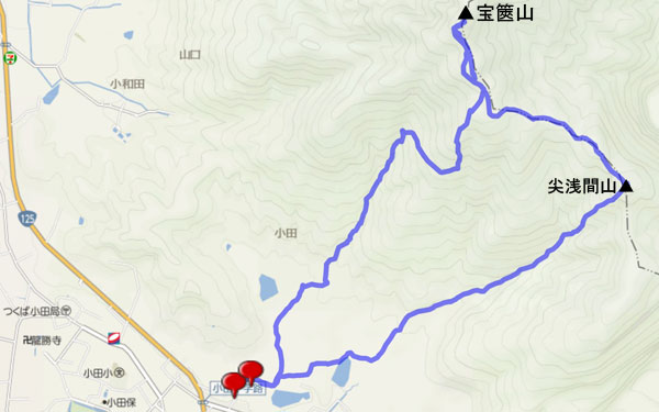 宝篋山 map