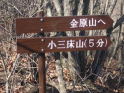 金原山への標識