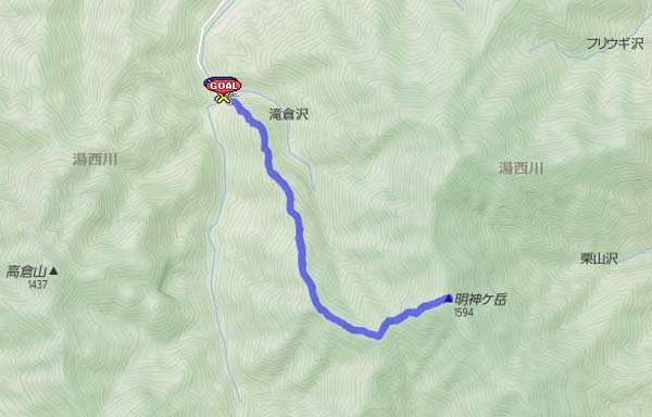 明神ヶ岳 map