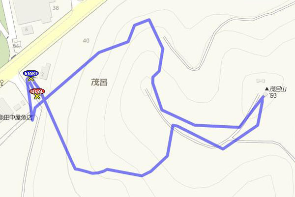 茂呂山 map