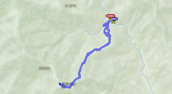 奈良部山 map