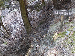 登山口の標識