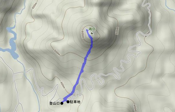 鶏岳 map