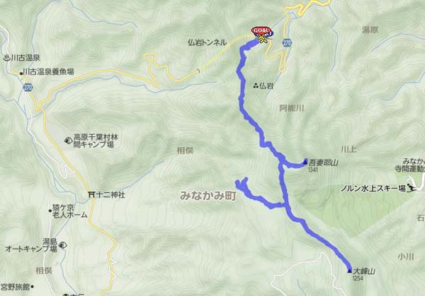 大峰山 map