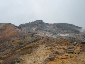 茶臼岳への登山道