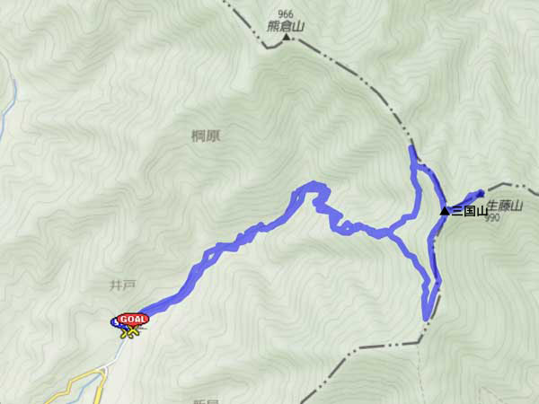生藤山コースルート
