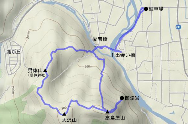 高鳥屋山 map