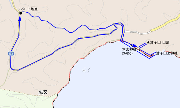鷲子山 map