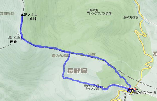 湯ノ丸山 map